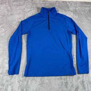 REI Co-op Men's Blue Quarter Zip‎ Pullover Small Long Sleeve Activewear